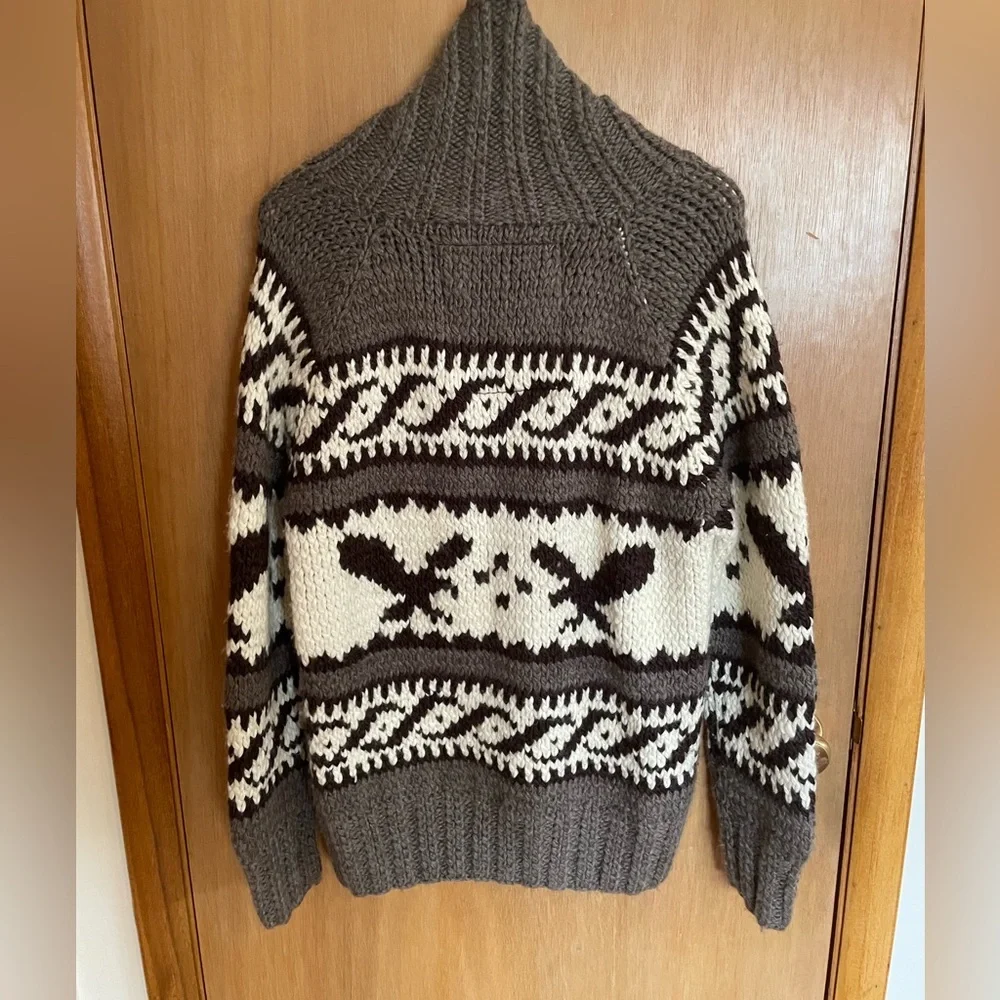 Y2K American Eagle Heavy Knit Wool Blend Pullover Sweater Size L EUC
